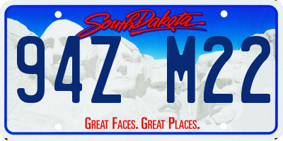 SD license plate 94ZM22