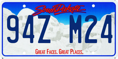 SD license plate 94ZM24