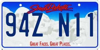 SD license plate 94ZN11