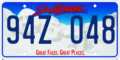 SD license plate 94ZO48