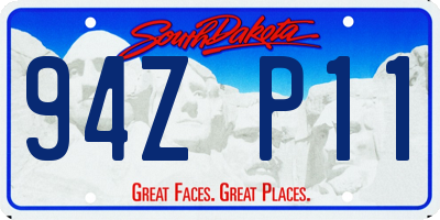 SD license plate 94ZP11