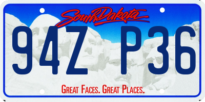 SD license plate 94ZP36