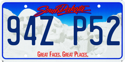 SD license plate 94ZP52