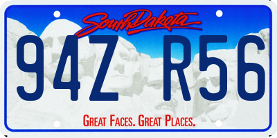 SD license plate 94ZR56