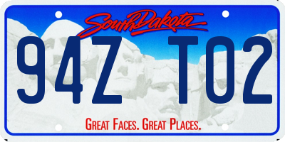 SD license plate 94ZT02