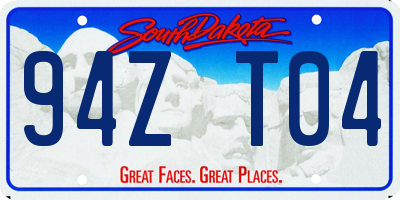 SD license plate 94ZT04