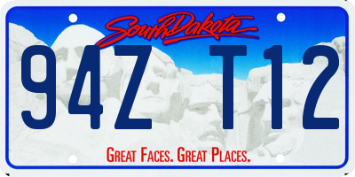 SD license plate 94ZT12