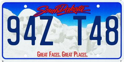 SD license plate 94ZT48