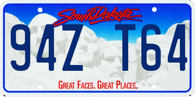 SD license plate 94ZT64