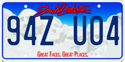 SD license plate 94ZU04