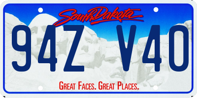 SD license plate 94ZV40