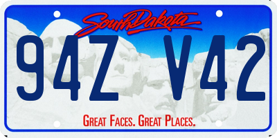 SD license plate 94ZV42