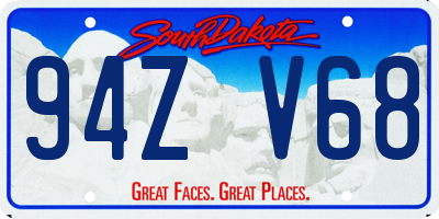 SD license plate 94ZV68
