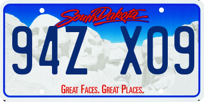 SD license plate 94ZX09