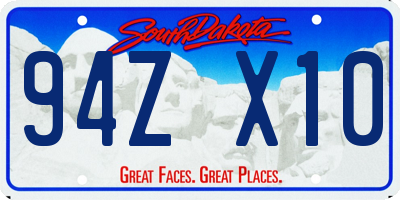 SD license plate 94ZX10