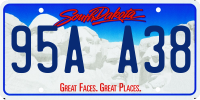 SD license plate 95AA38