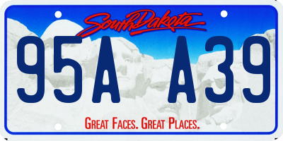 SD license plate 95AA39