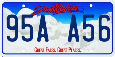 SD license plate 95AA56