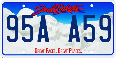 SD license plate 95AA59