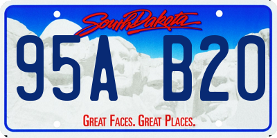 SD license plate 95AB20