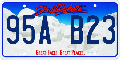SD license plate 95AB23