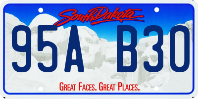 SD license plate 95AB30