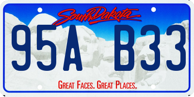 SD license plate 95AB33