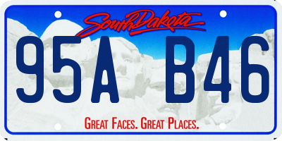SD license plate 95AB46