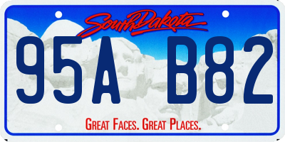 SD license plate 95AB82