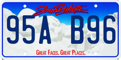 SD license plate 95AB96