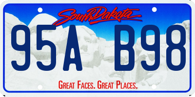 SD license plate 95AB98