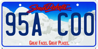 SD license plate 95AC00