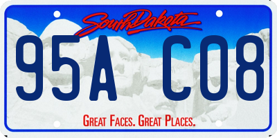 SD license plate 95AC08