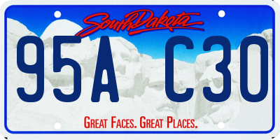 SD license plate 95AC30