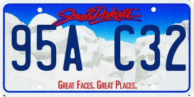 SD license plate 95AC32
