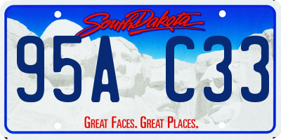 SD license plate 95AC33