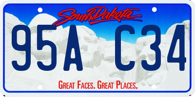 SD license plate 95AC34