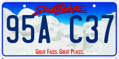 SD license plate 95AC37