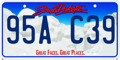SD license plate 95AC39