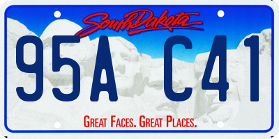 SD license plate 95AC41