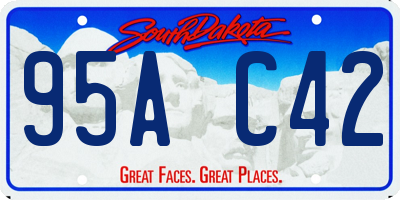 SD license plate 95AC42
