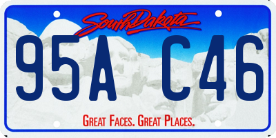 SD license plate 95AC46