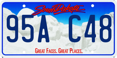 SD license plate 95AC48