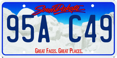 SD license plate 95AC49