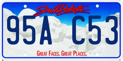 SD license plate 95AC53