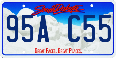 SD license plate 95AC55