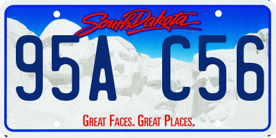SD license plate 95AC56