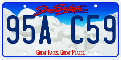 SD license plate 95AC59