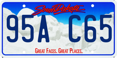 SD license plate 95AC65