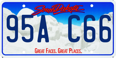 SD license plate 95AC66